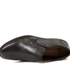 Rieker Smart Leather Slip On Shoes - Black