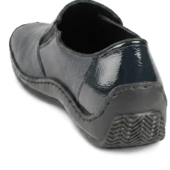 Rieker Smart Slip On Shoes With Grippy Outsole - Navy