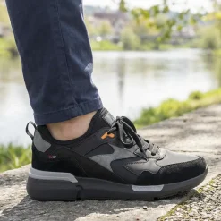 Rieker Sport Lace Up Trainers - Black Multi