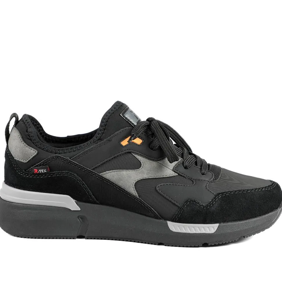 Rieker Sport Lace Up Trainers - Black Multi