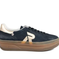 Rieker Sport Lace Up Trainers - Navy