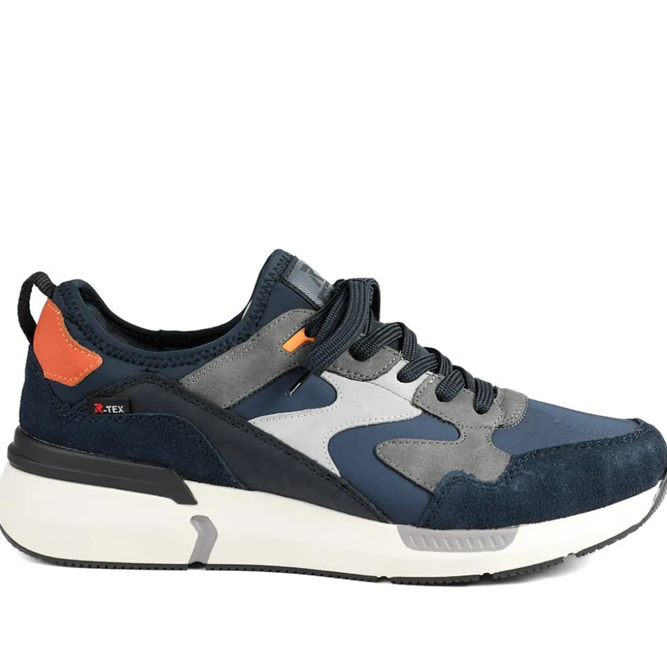 Rieker Sport Lace Up Trainers - Navy Multi
