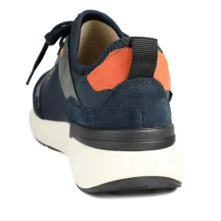 Rieker Sport Lace Up Trainers - Navy Multi