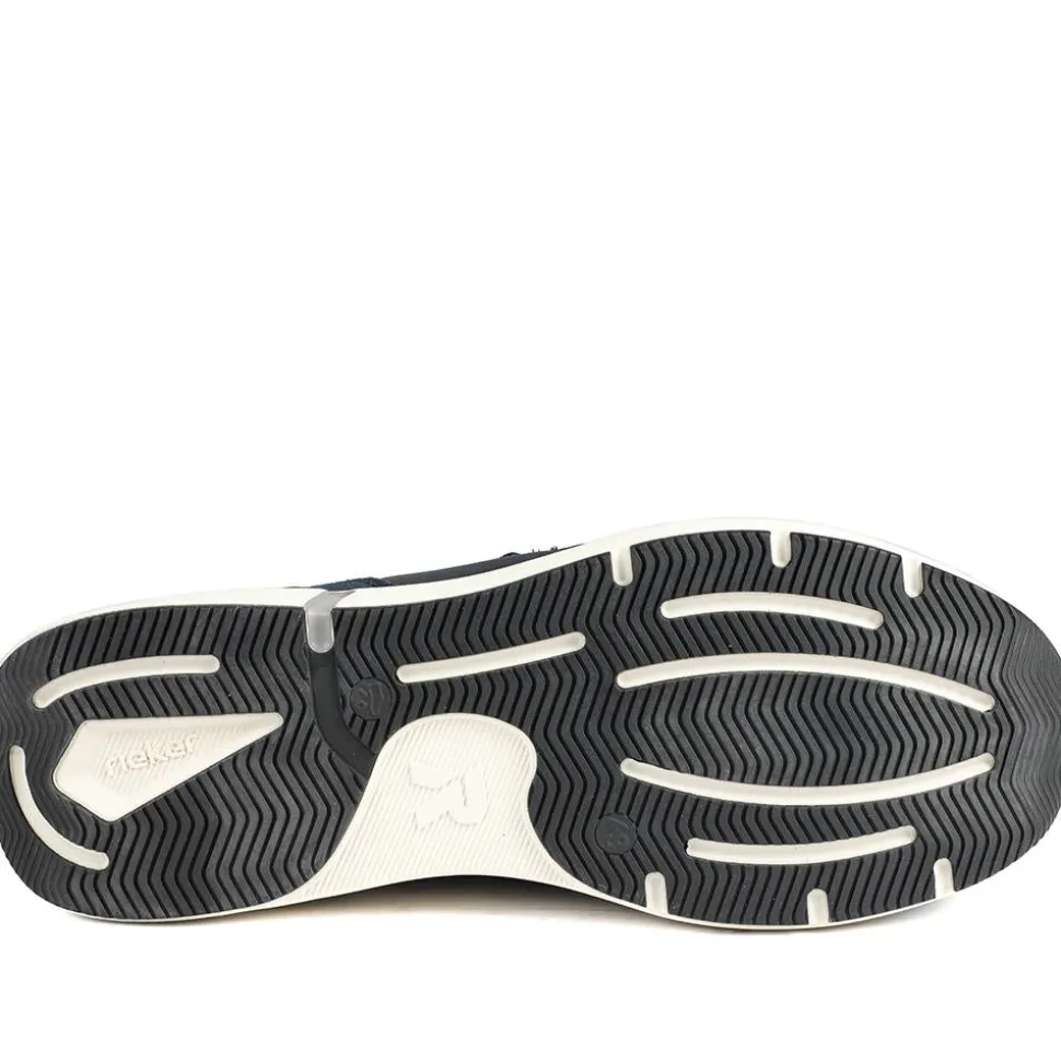 Rieker Sport Lace Up Trainers - Navy Multi