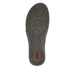 Rieker Stitch Pattern Slip-On Shoes - Blue