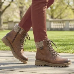 Rieker Water Resistant Boots - Tan