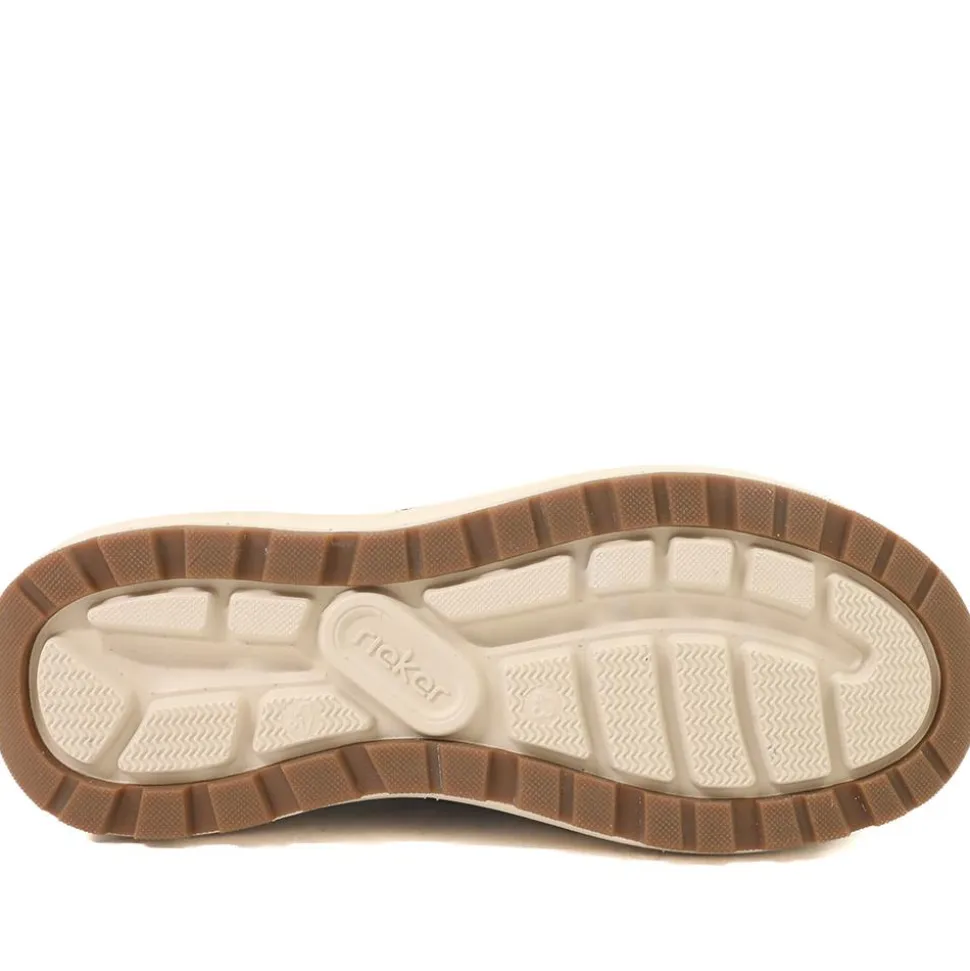 Rieker Wide Fit Elasticated Shoes - Navy