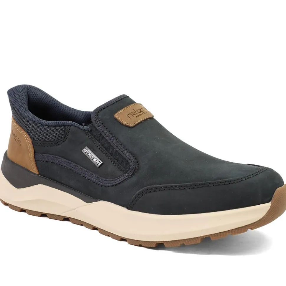 Rieker Wide Fit Elasticated Shoes - Navy
