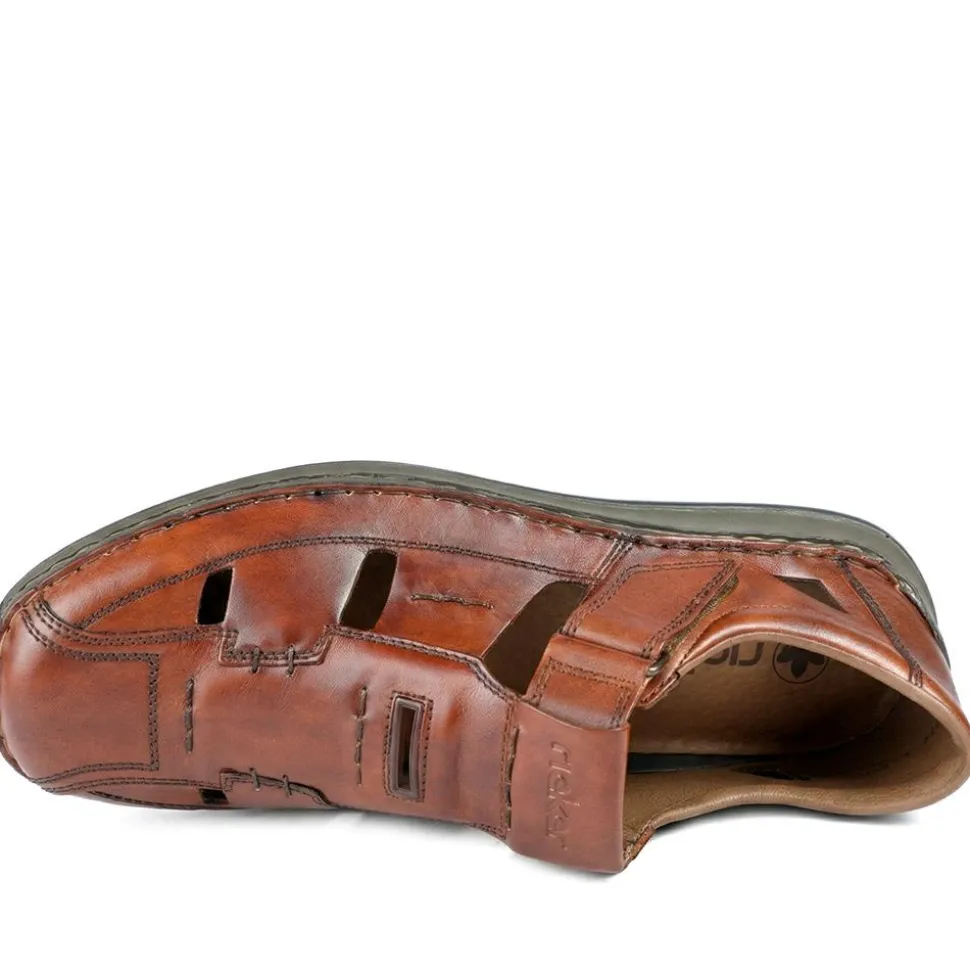 Rieker Wide Fit Fisherman Sandals - Tan