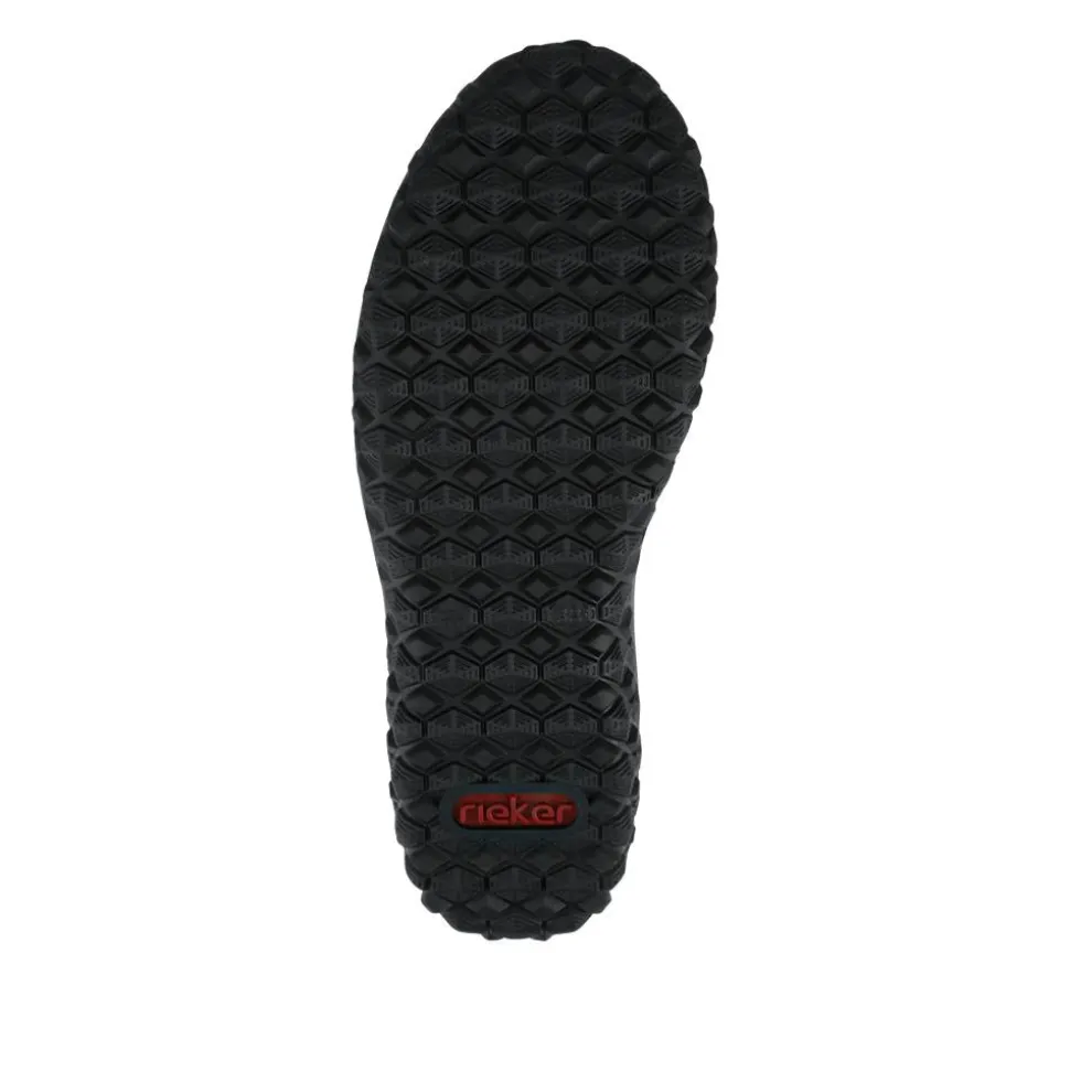 Rieker Wide Fit Leather Zipped Boots - Black
