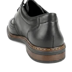 Rieker Wide Fit Smart Brogue Lace Up Shoes - Brown