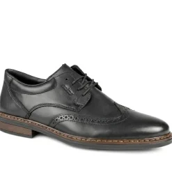 Rieker Wide Fit Smart Brogue Lace Up Shoes - Brown