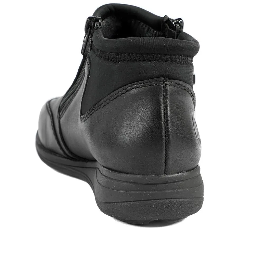 Rieker Wide Fit Zip Fastening Ankle Boots - Black