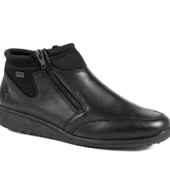 Rieker Wide Fit Zip Fastening Ankle Boots - Black