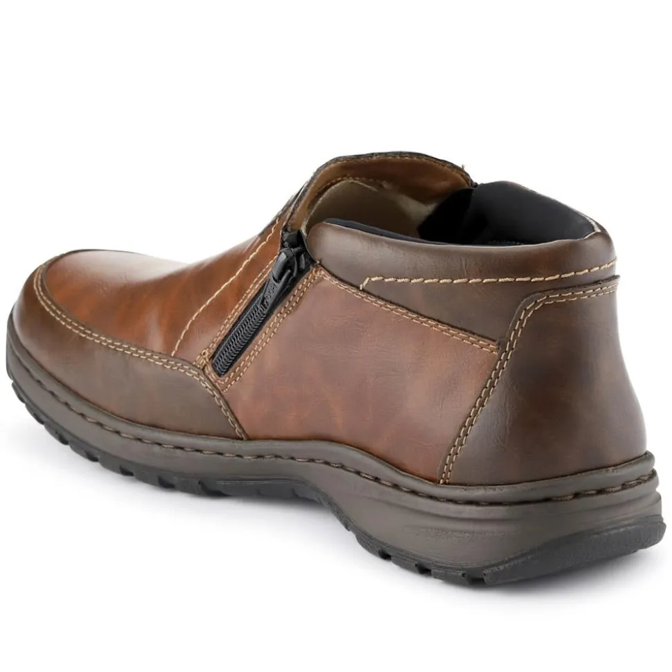 Rieker Zip Chelsea Boot - Brown
