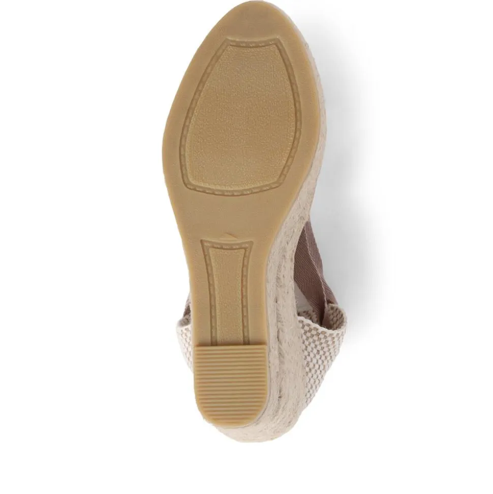 Rosabelle Lace Detail Espadrilles - Gold
