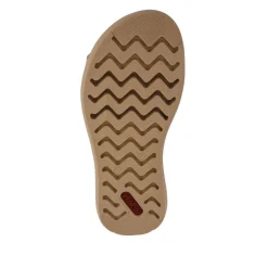 Rose-Detailed Sliders - Beige