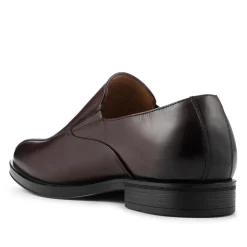 Rothbury Wide Fit Slip On Leather Loafers - Brown