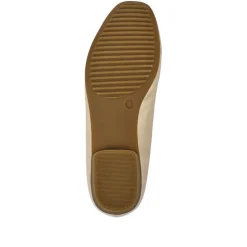 Rounded-Toe Ballet Flats - Nude Patent