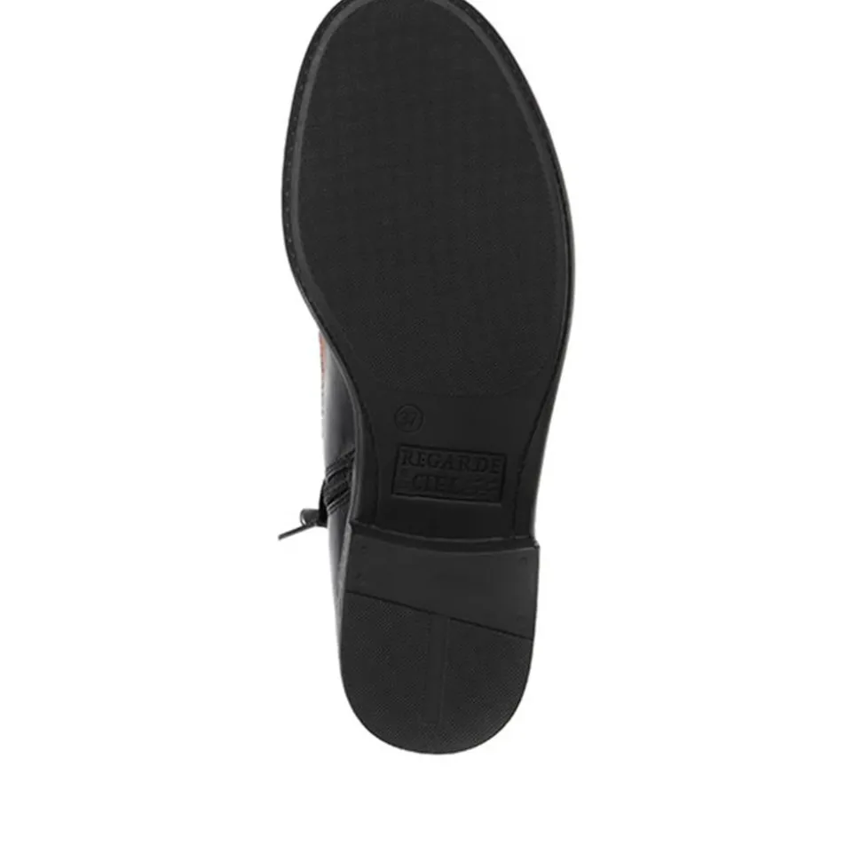 Roxana 04 Leather Hiker Boots - Black