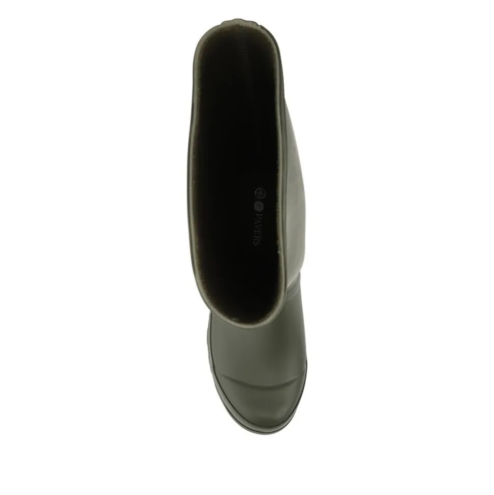 Rubber Waterproof Wellies - Olive