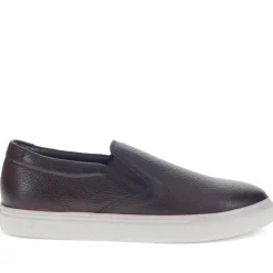 Ryden Leather Slip-On Shoes - Dark Brown