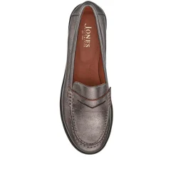 Sabra Heeled Slip-On Shoes - Pewter
