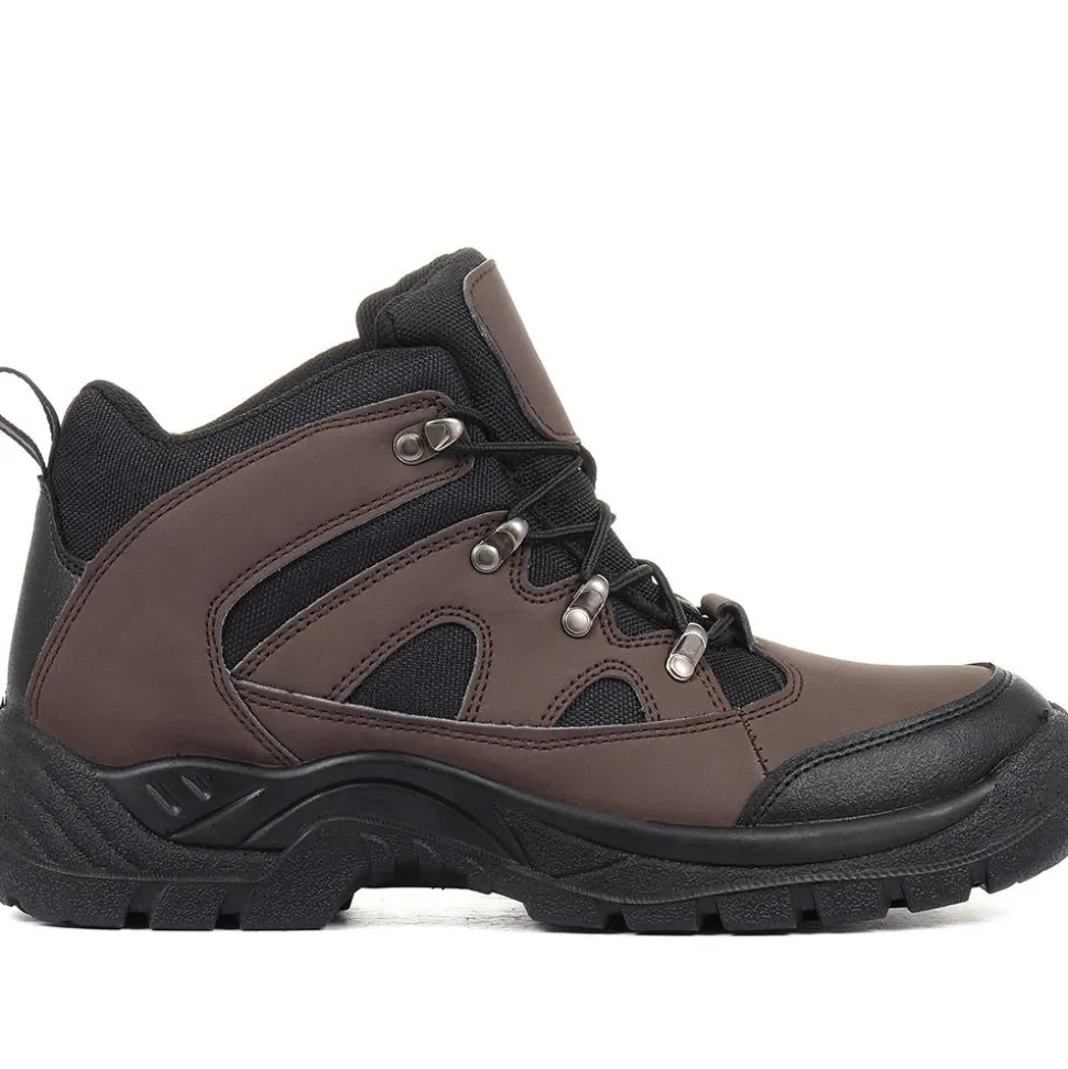 Safety Toe Cap Boots - Dark Brown
