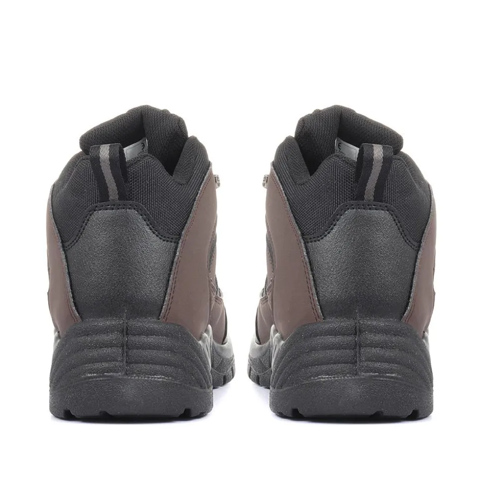Safety Toe Cap Boots - Dark Brown