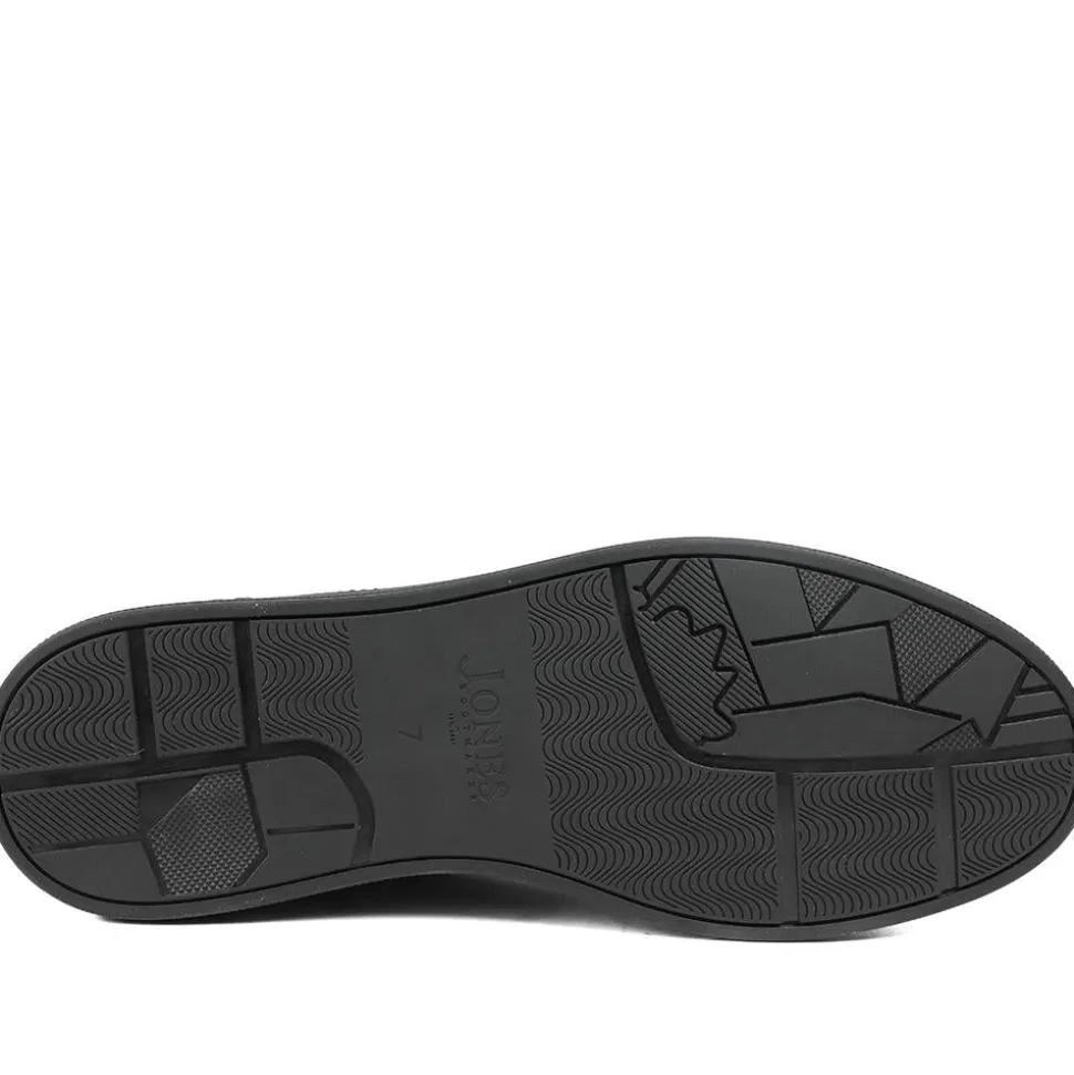 Salvador Leather Lace Up Trainers - Black Leather
