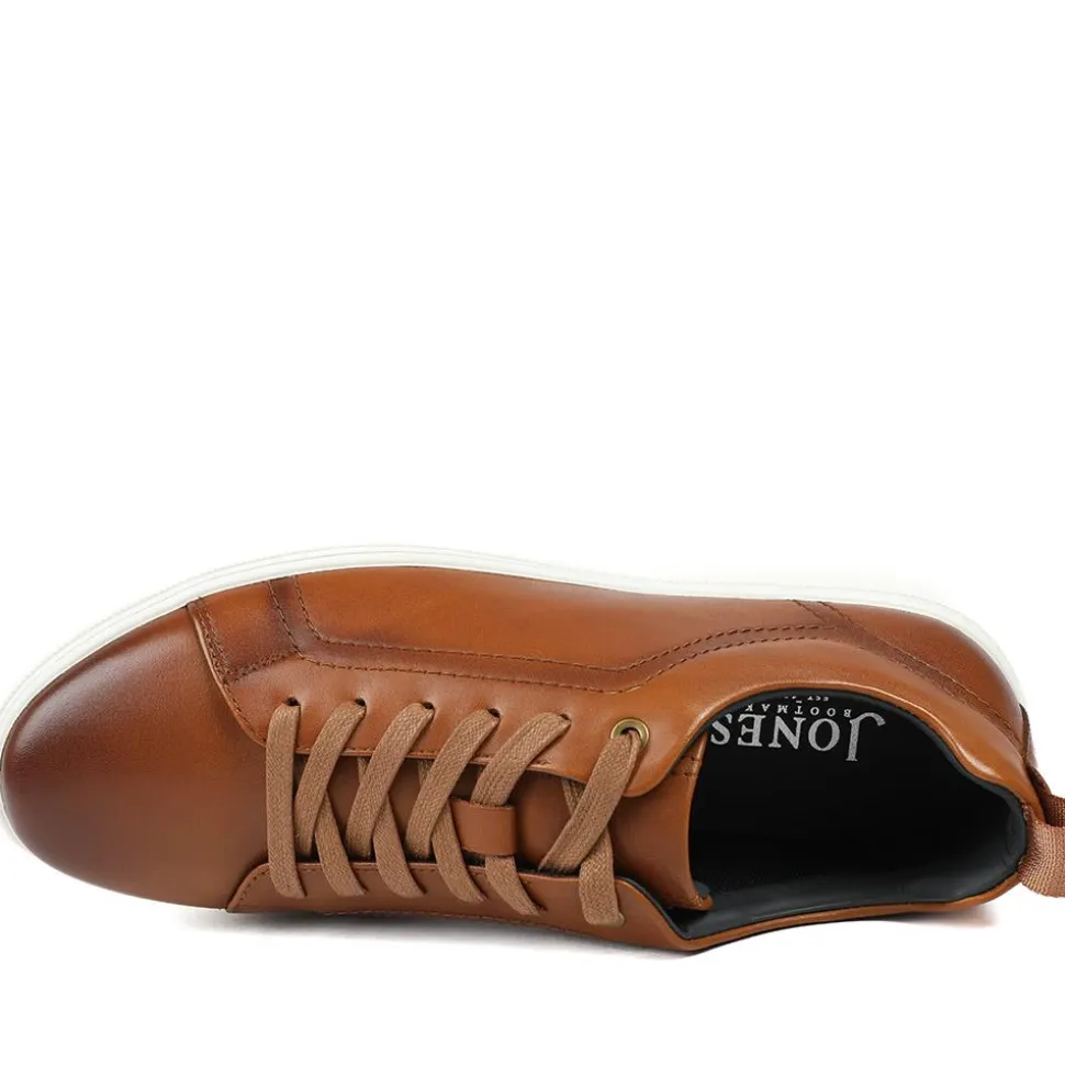 Salvador Leather Lace Up Trainers - Tan Leather