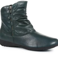 Sanja Leather Boots - Green