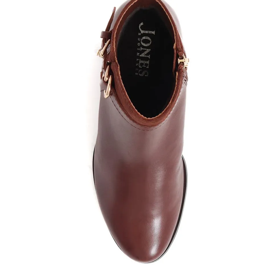 Sarina Heeled Ankle Boots - Brown