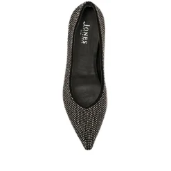 Sesame Embellished Pumps - Pewter