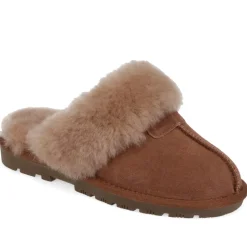 Sheepskin Lined Slippers - Taupe