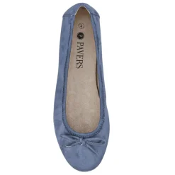 Short-Heeled Casual Pumps - Blue
