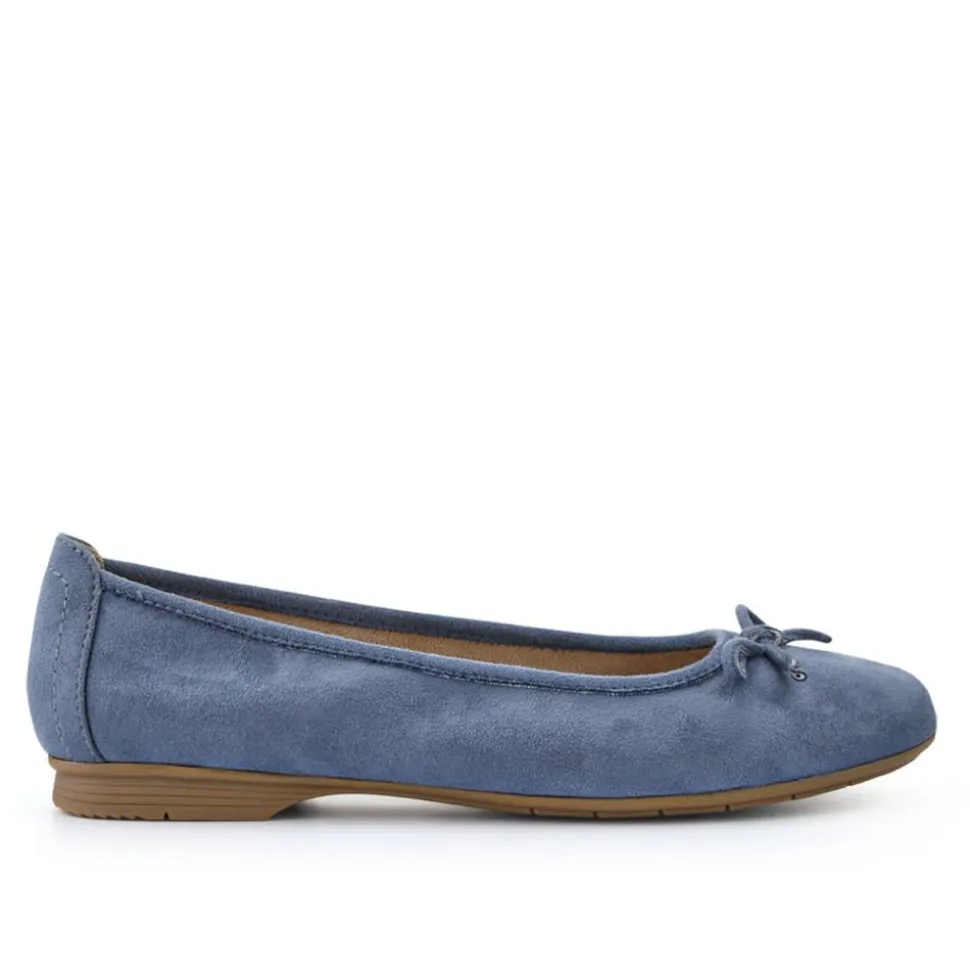 Short-Heeled Casual Pumps - Blue