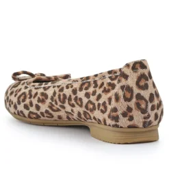 Short-Heeled Casual Pumps - Leopard