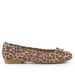 Short-Heeled Casual Pumps - Leopard