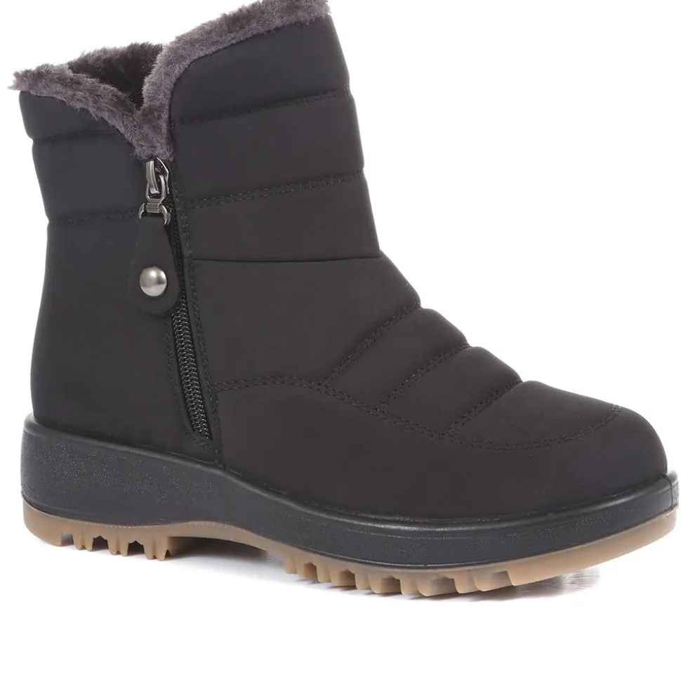 Shower-Proof Padded Boots - Black
