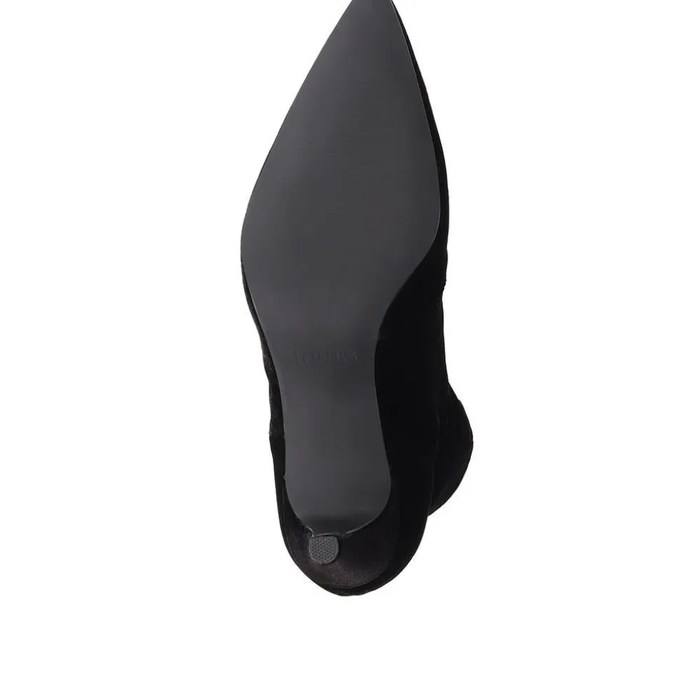 Sidonia Stiletto Heeled Ankle Boots - Black