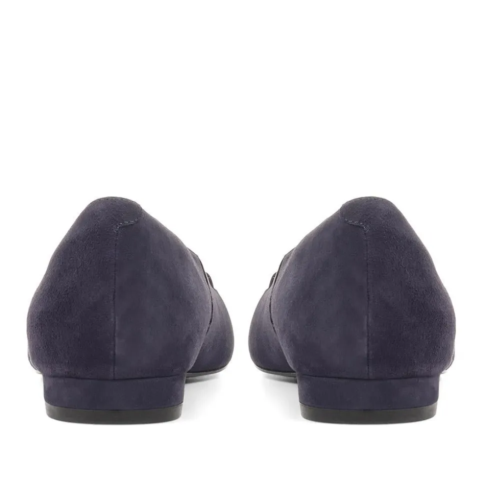 Sienne Leather Snaffle Loafers - Navy