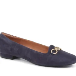 Sienne Leather Snaffle Loafers - Navy