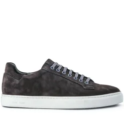 Simon Leather Men's Trainers - Grey Suede