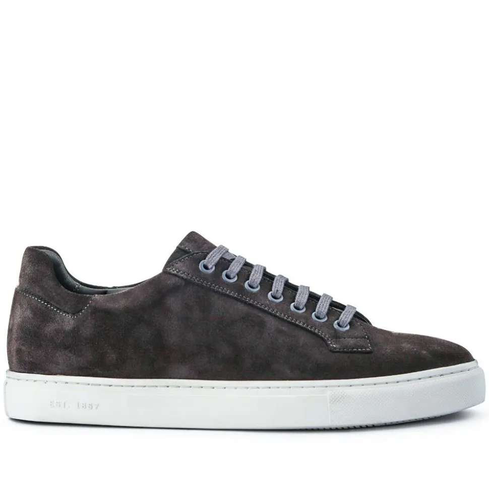 Simon Leather Men's Trainers - Grey Suede