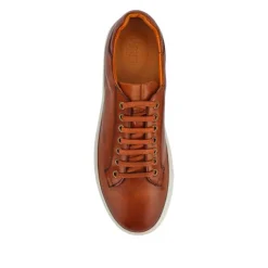 Simon Leather Men's Trainers - Tan