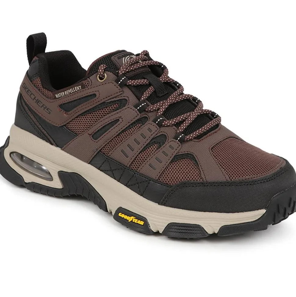 Skech-Air Envoy Lace-Up Trainers - Brown