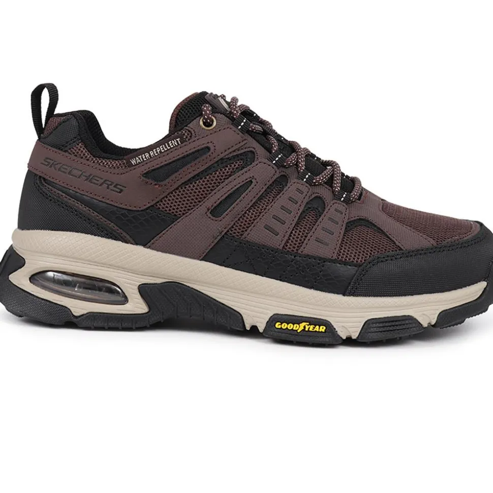 Skech-Air Envoy Lace-Up Trainers - Brown