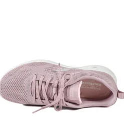 Skechers Air Cooled Lace Up Trainers - Mauve