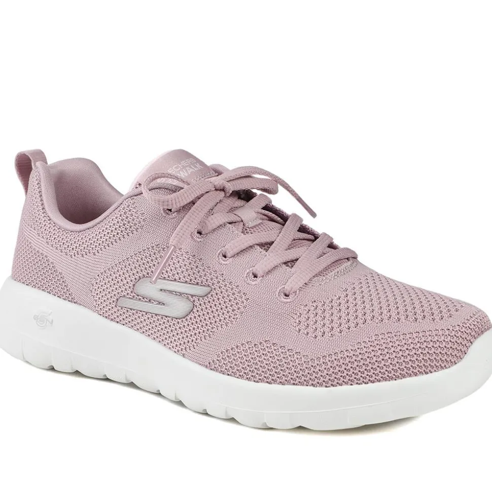 Skechers Air Cooled Lace Up Trainers - Mauve